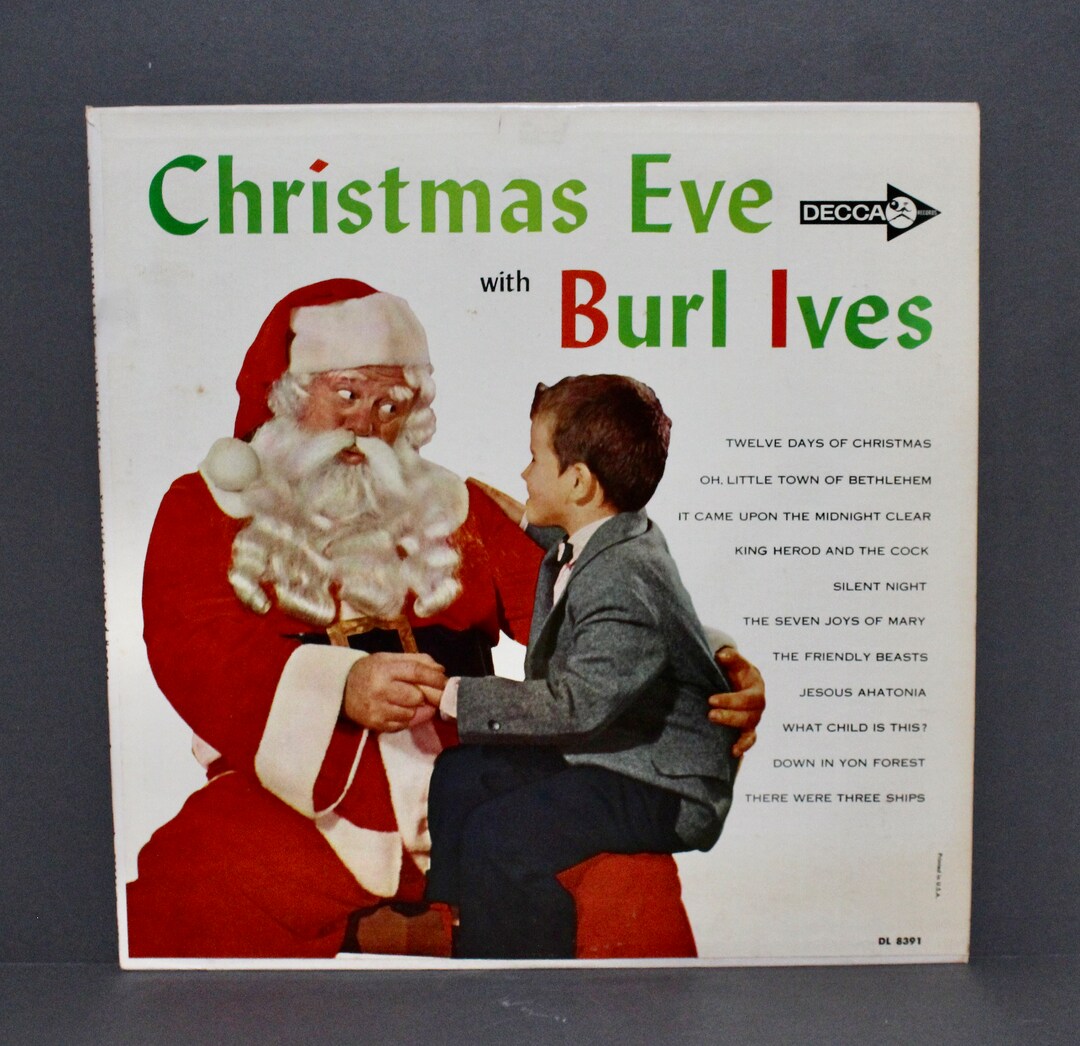 Vintage BURL IVES 'christmas Eve With Burl Ives' Vinyl Etsy