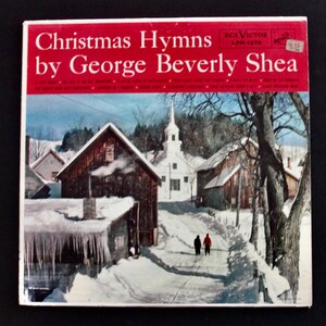 Vintage Christmas Hymns by George Beverly Shea vinyl record album 1956