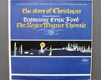 Vintage Tennessee Ernie Ford Christmas Vinyl Record Album (1964)