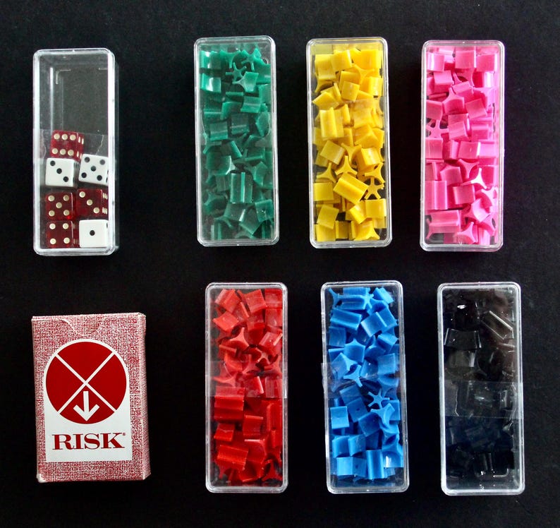 Classic Risk Pieces Vintage 1968 RISK Board Game - Parker Brothers Continental Edition - Etsy