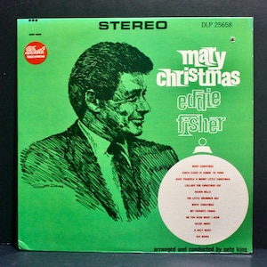 Vintage Eddie Fisher &#39;Mary Christmas&#39; vinyl record album 1965