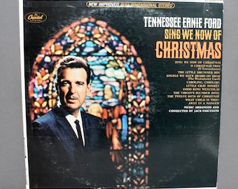Vintage Tennessee Ernie Ford - Sing We Now of Christmas vinyl record album 1965