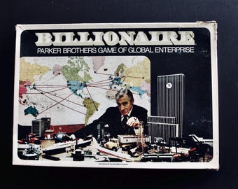 Vintage  1973  Billionaire Board Game by Parker Brothers