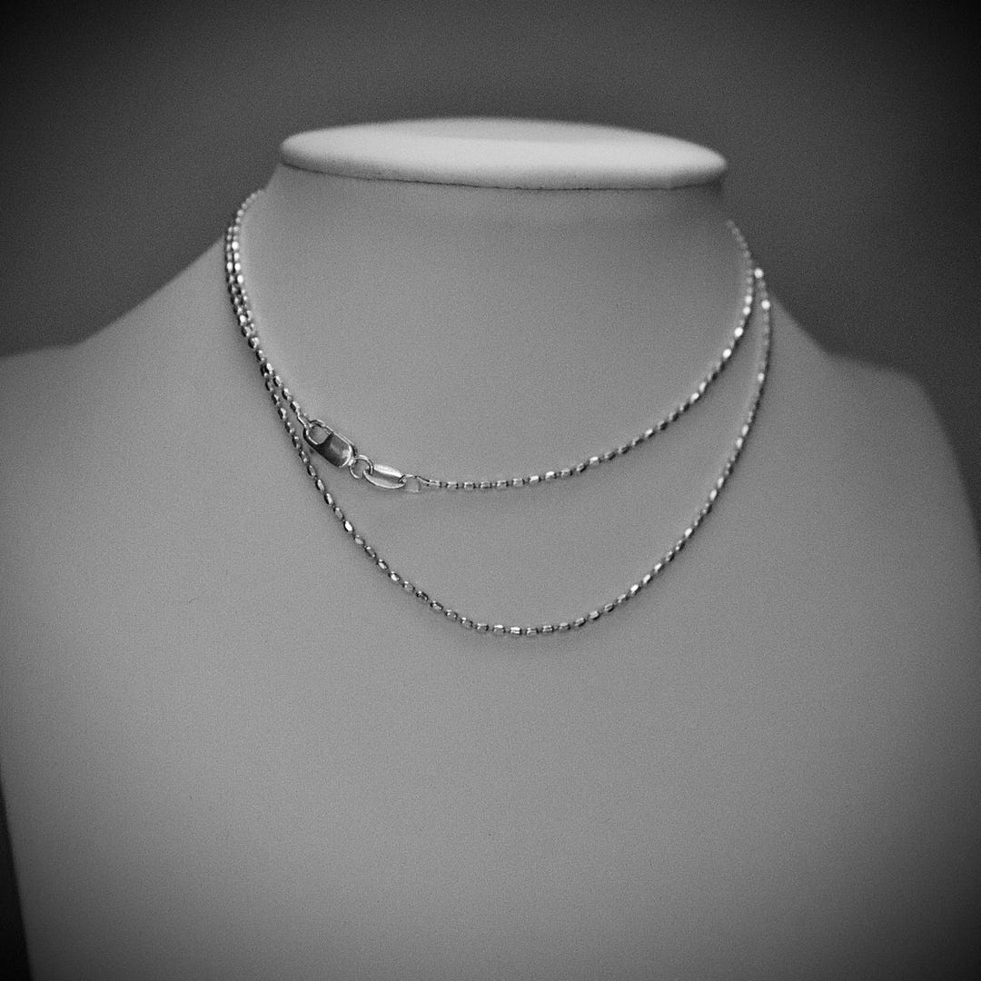 Chains 18 Inch Sterling Silver Chains - Etsy