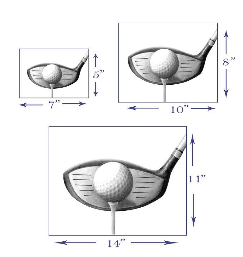 Personalized Golf Print in Black and White Golf Decor Golf Etsy