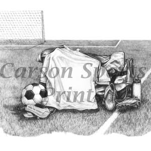 Personalized Soccer Print, Soccer Gift, Girls and Boys Soccer, Senior ...