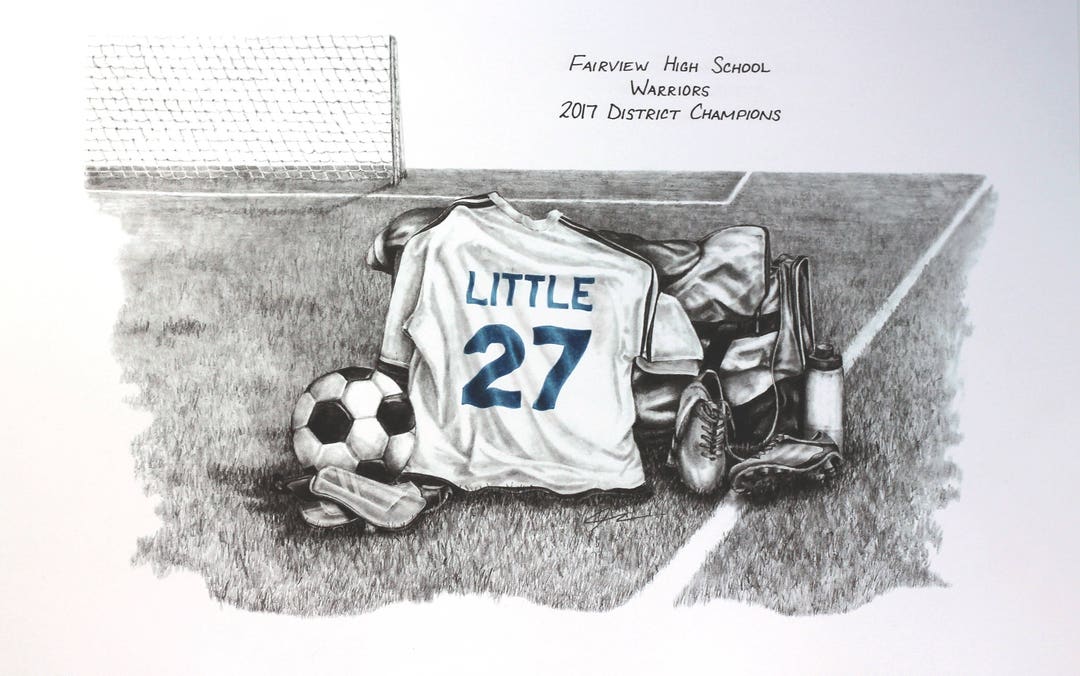 Personalized Soccer Print, Soccer Gift, Girls and Boys Soccer, Senior ...