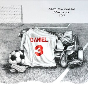 Personalized Soccer Print, Soccer Gift, Girls and Boys Soccer, Senior ...