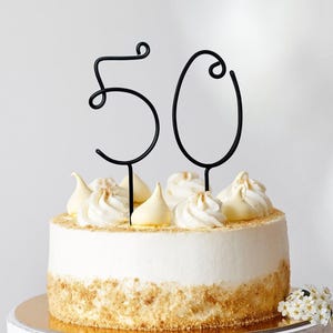 Birthday Wire Number Cake Topper - Digit Number Cake Topper