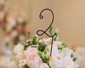 Wire Table Numbers - Reception Table Numbers - Wedding Decor - Wedding Table Centrepieces Party Cocktail Table Number Elegant Table Numbers