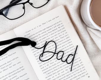 Dad Bookmark - Wire Father's Day Bookmark - Father's Day Gift - Bookmark Gift - Dad Gift