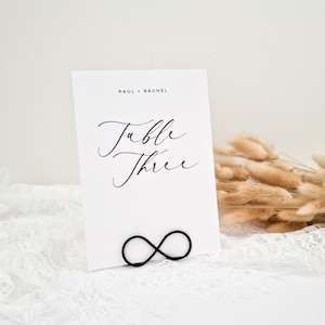 Infinity Wire Place Card Holder - Photo Holder - Name Card Holder - Wedding Decoration