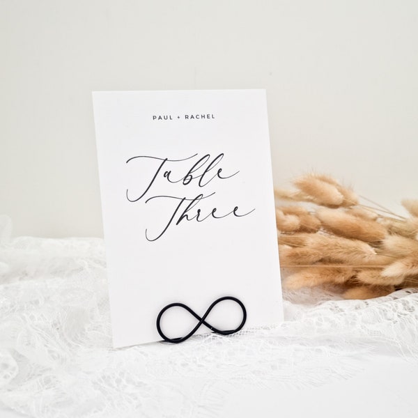 Infinity Wire Place Card Holder - Photo Holder - Name Card Holder - Wedding Decoration