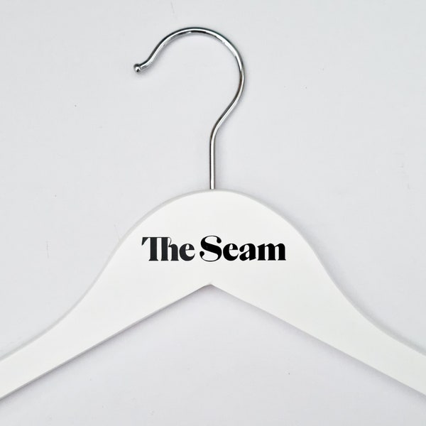 Custom Business Logo Hanger - Business Boutique Hangers - Custom Business Pop Up Event Hangers