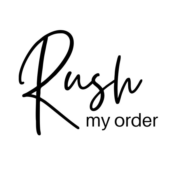Rush My Order Add On - Priority Order - Last Minute Geschenk - Last Minute Order