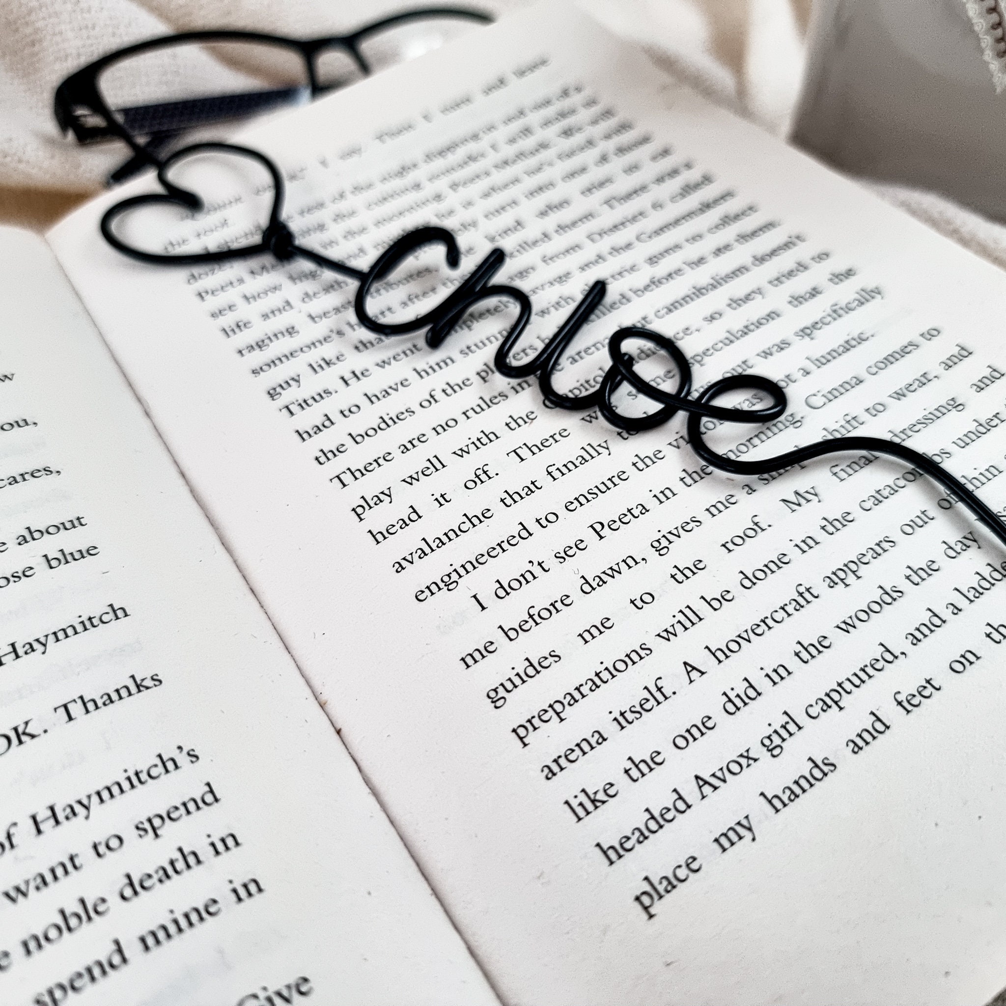 Personalised Bookmark - Wire Name Bookmark - Custom Bookmark Gift - Planner Marker - Back to School Gift - Teacher Gift - Book Lovers Gift