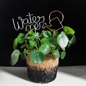 Watering Can Plant Marker Wire Plant Marker Plant Topper Plant Lover Gift Idea Plant Decor Plant Sign image 3