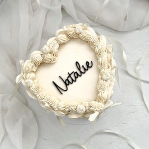 Acrylic Name Cake Charm - Custom Cake Decoration