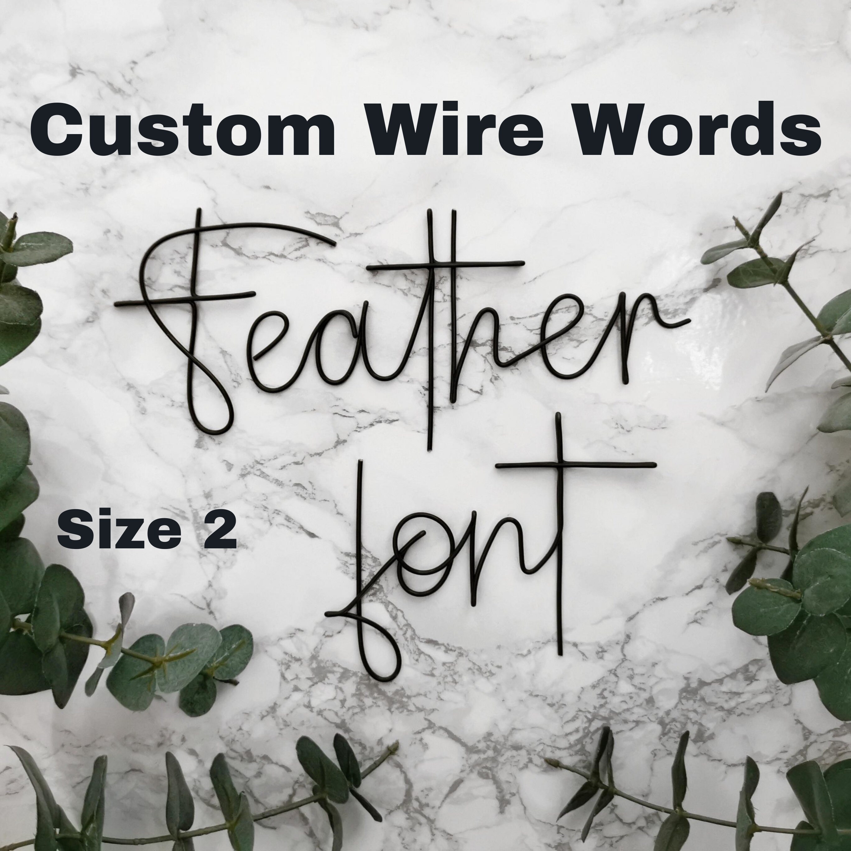 Wire Words Wall Art Personalised Wall Sign Bespoke Wire Etsy