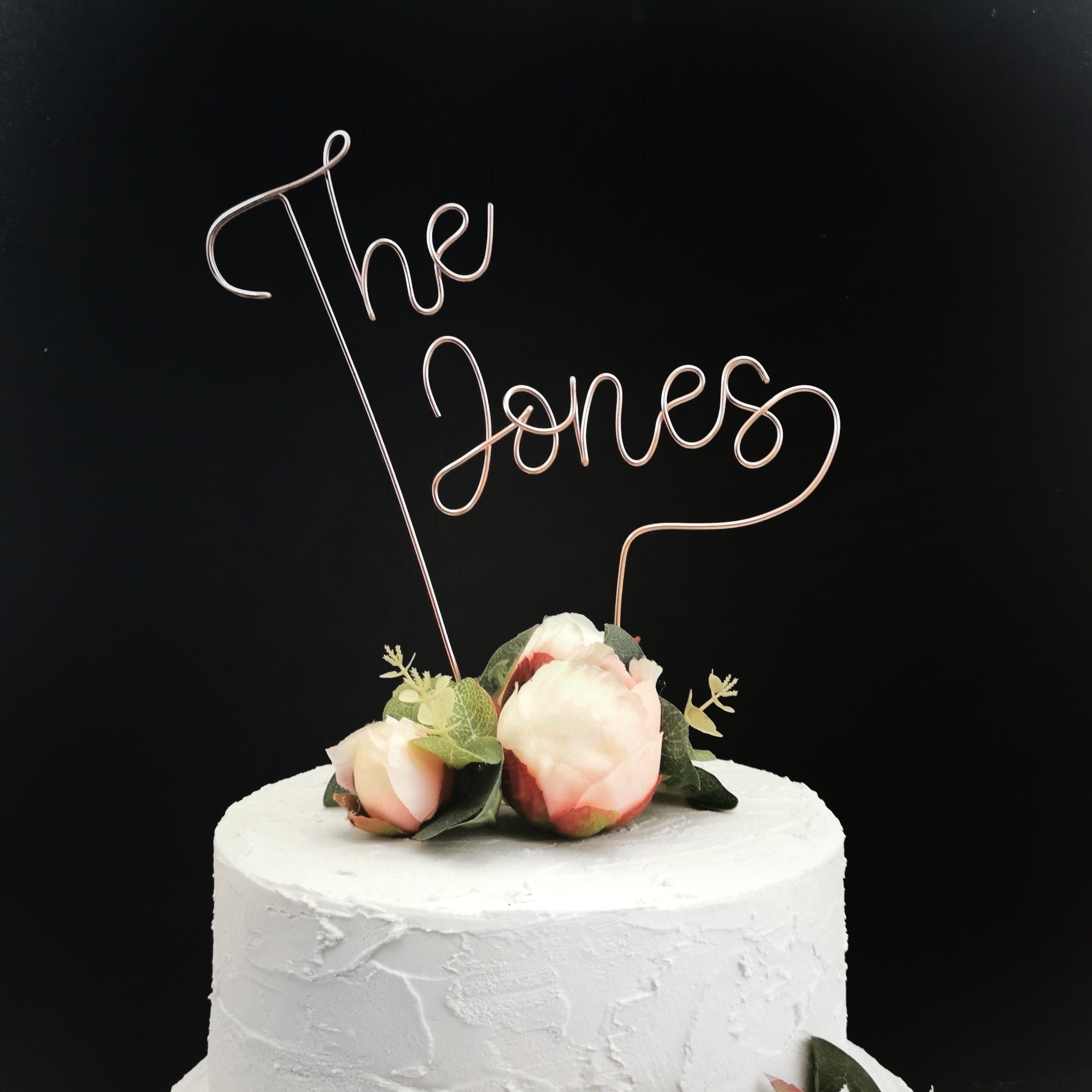 Articles De Fete Custom Wire Mariage Birthdaycake Topper Personnalise Word Ou Numero De Nom Age Decorations De Gateau