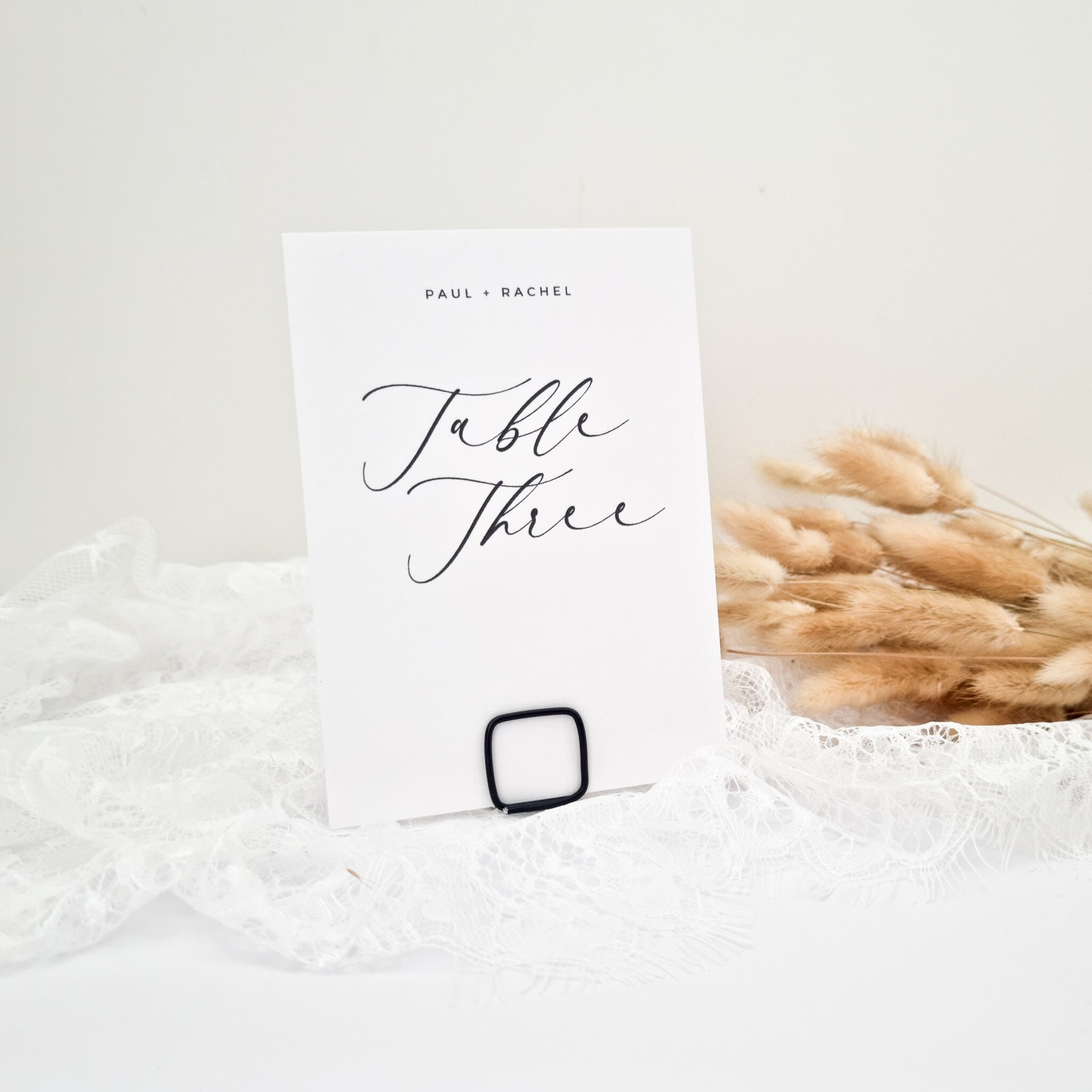 Square Wire Place Card Holder