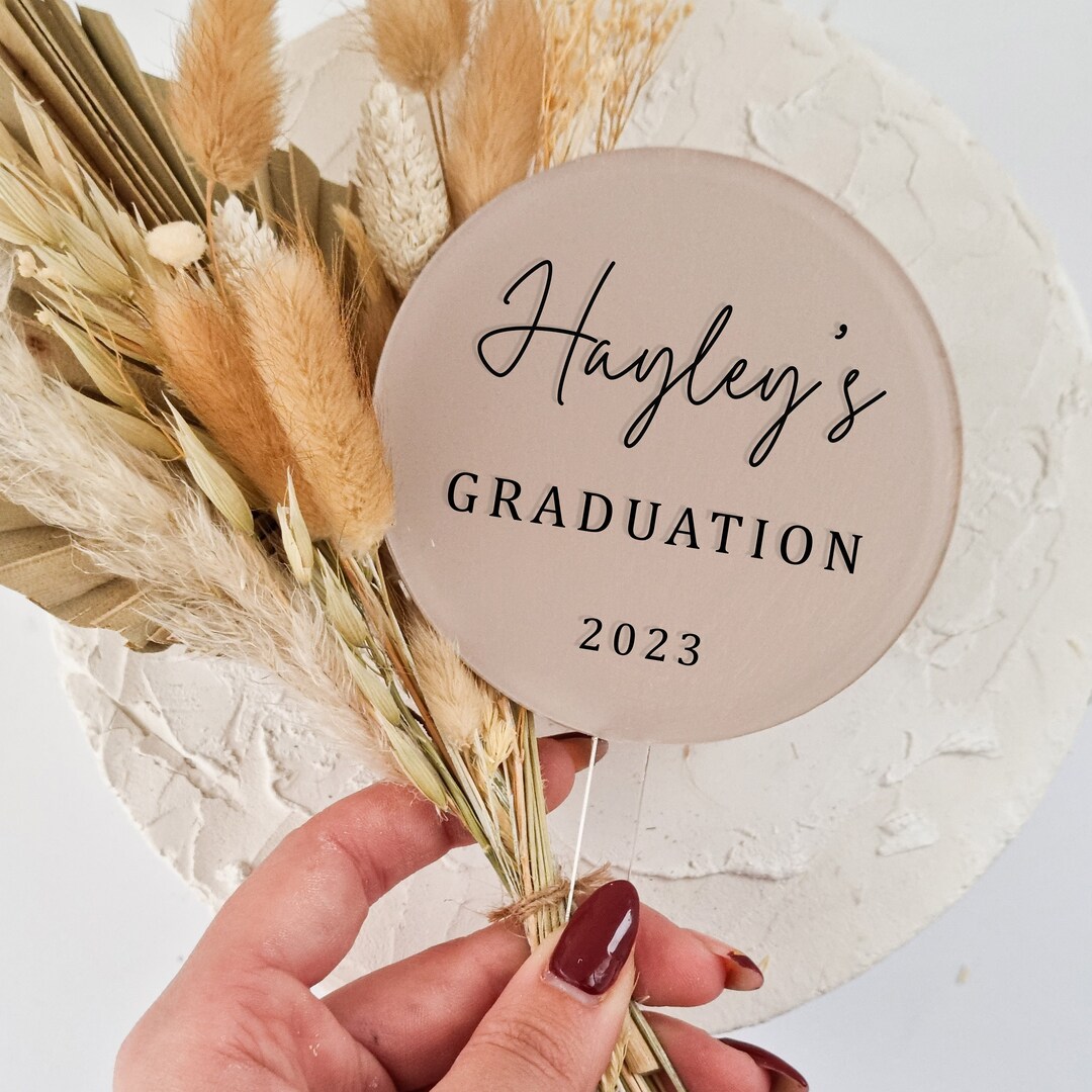 Personalised Graduation Cake Topper Custom Graduation Cake Topper