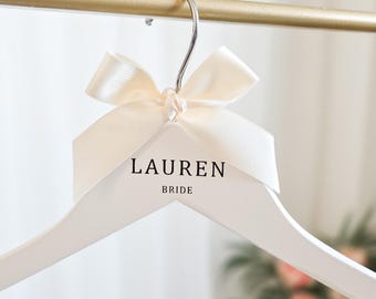 Personalised Wedding Hanger - Bridal Hanger - Custom Vinyl Hanger