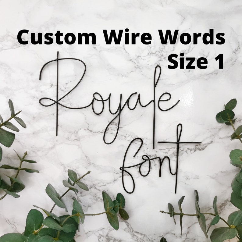 Custom Wire Word Wall Sign Bespoke Wire Words Personalised Etsy UK