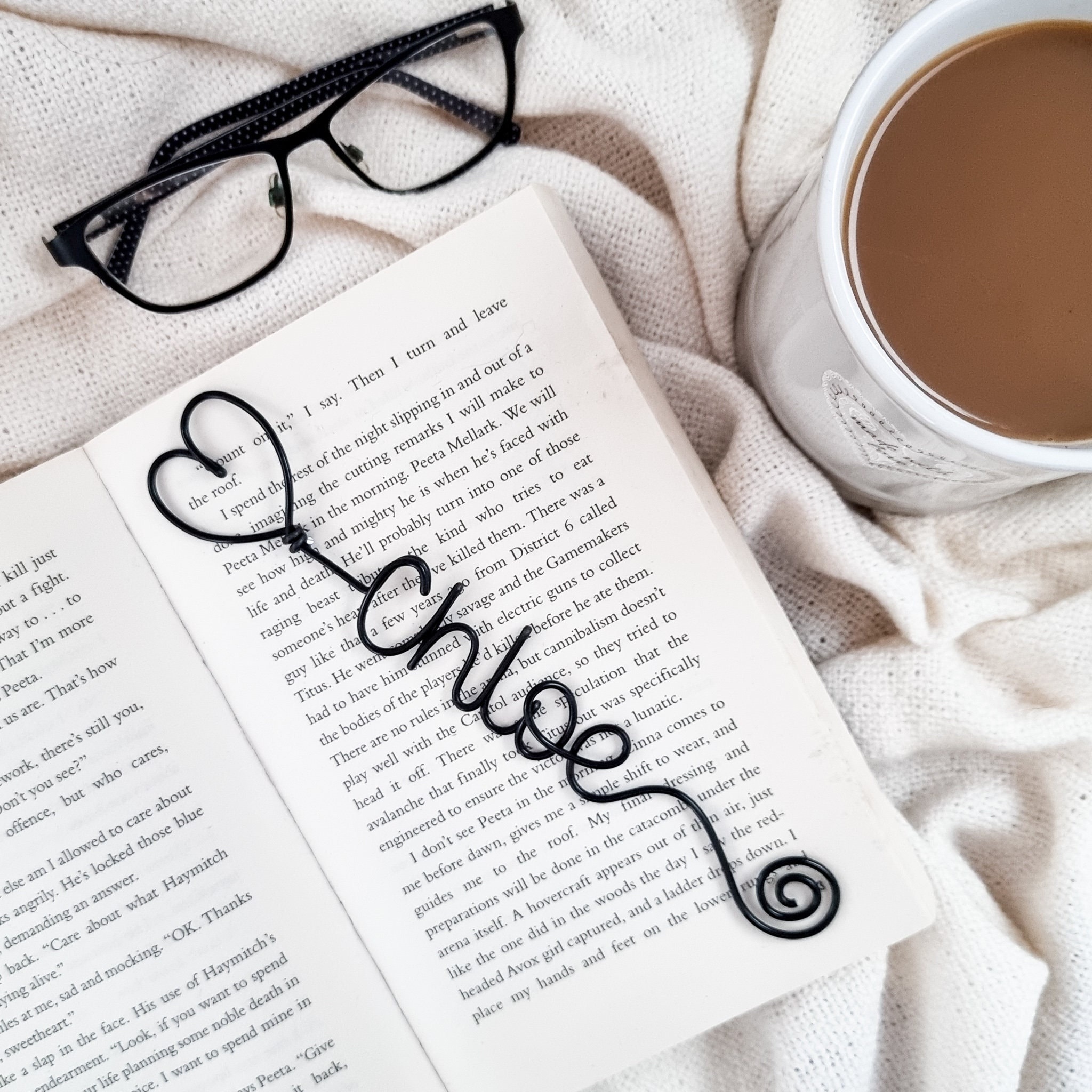 Personalised Bookmark - Wire Name Bookmark - Custom Bookmark Gift - Planner Marker - Back to School Gift - Teacher Gift - Book Lovers Gift