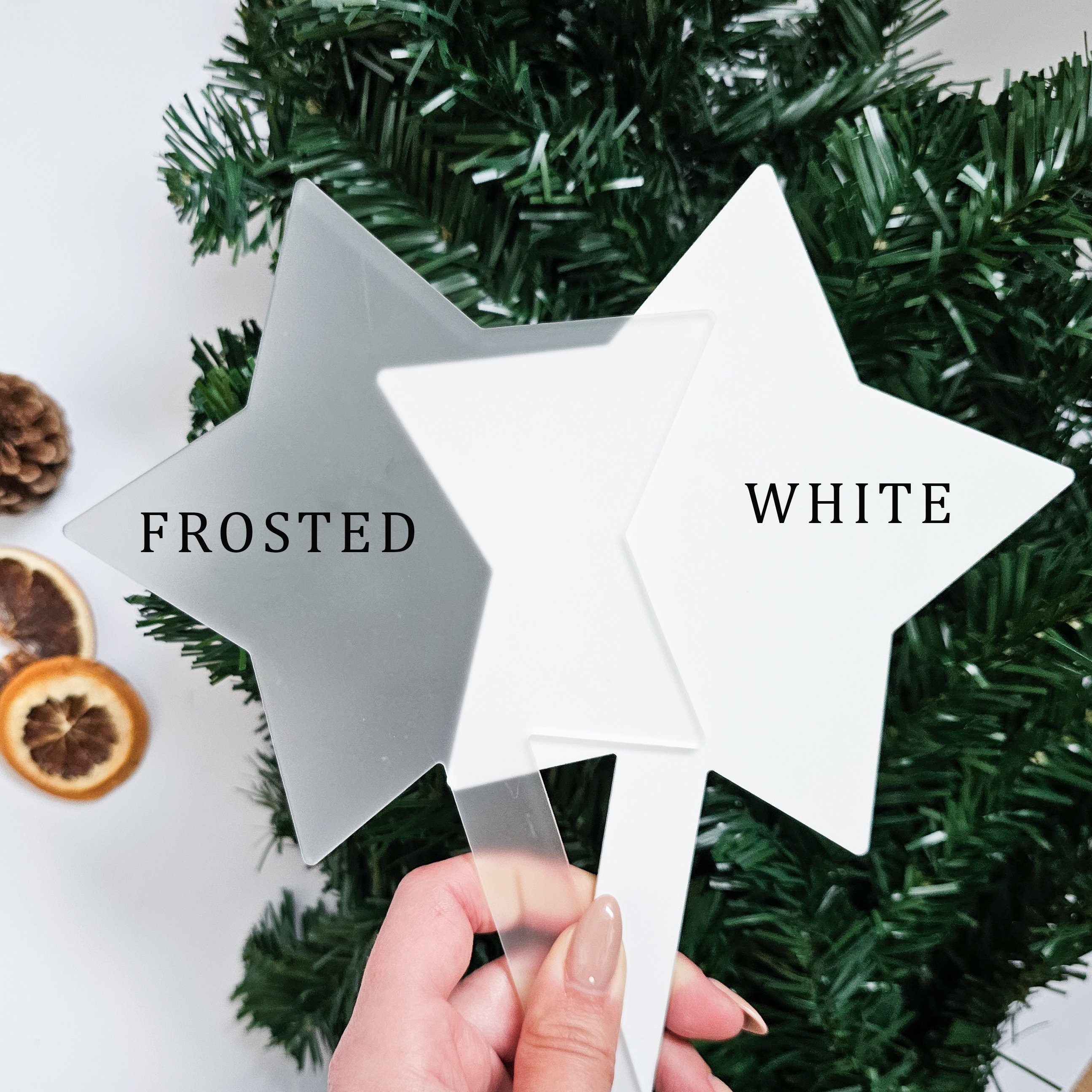Personalised Family Name Christmas Tree Topper - Custom Family Tree ...
