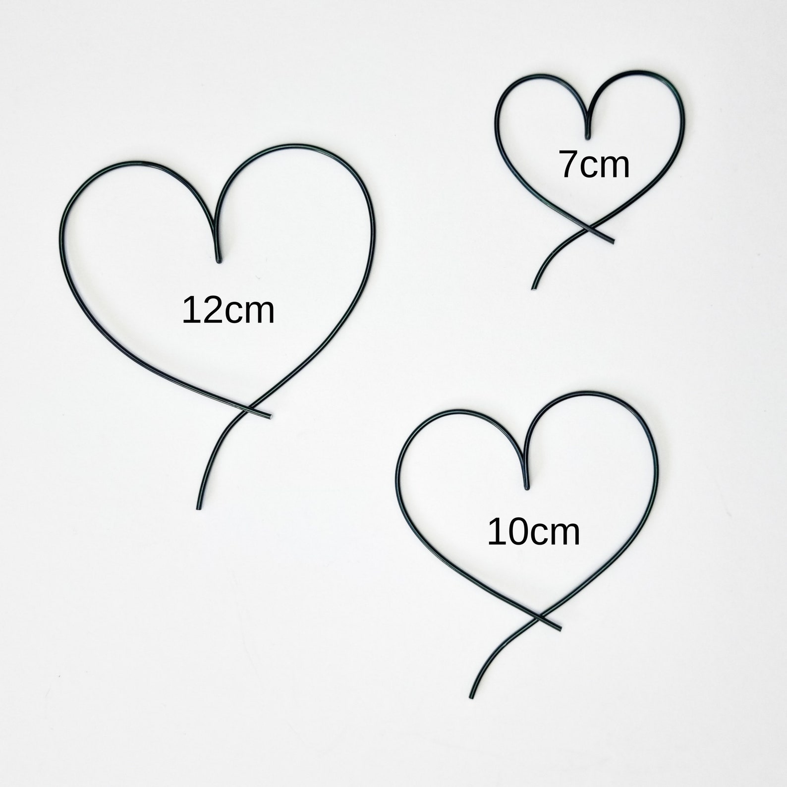 Wire Heart Trio Heart Wall Art Wall Sign Heart Shape Etsy