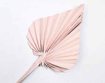 Baby Pink Palm Spear Leaf Cake Topper - Boho Cake Topper - Dried Flowers for Cake Decoration - Cake Topper Flower Arrangement