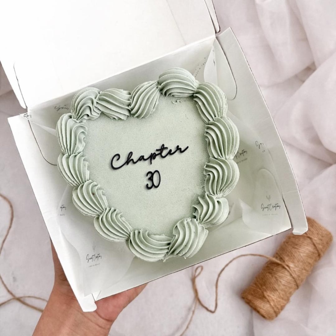 Chapter Birthday Cake Charm, Chapter 30 Cake Topper, Milestone Birthday ...