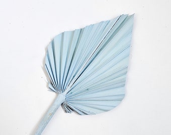 Baby Blue Palm Spear Leaf Cake Topper - Boho Cake Topper - Dried Flowers for Cake Decoration - Cake Topper Flower Arrangement