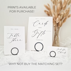 Circle Wire Table Number Holder Place Name Holder Photo Holder Name Card Holder Minimalist Wedding Table Decoration image 7