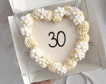 Adorno acrílico para pastel con número - Adorno para pastel de cumpleaños - Decoración acrílica para pastel