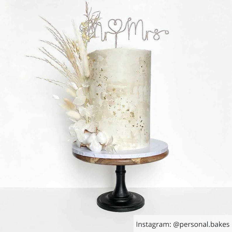 Mr and Mrs Cake Topper Wire Cake Topper Wedding Cake Etsy UK