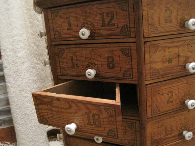 Antique Hardware Store Rotating Nut and Bolt Etsy