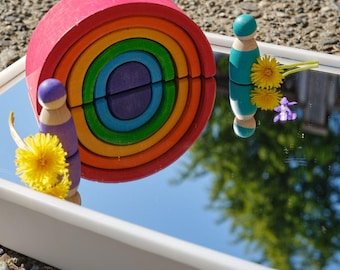 Trofast Insert – Acrylic Mirror for Flisat Sensory Table - a world of light, symmetry, and discovery