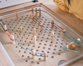 Trofast Insert - Wooden Pegboard Insert for Flisat Sensory table - Build marble runs, obstacle paths & creative games