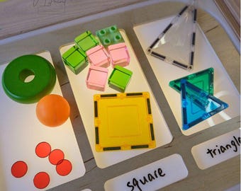 Trofast Insert - Large sorting Insert for Flisat Sensory table - hands-on learning for sorting color, size, pattern, numbers and more