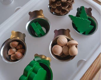 Trofast Insert - Dip cup holder Insert for Flisat Sensory table - Great add-on to organize loose parts