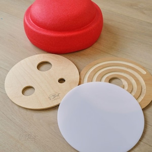 Stepping Stone accessories - light board, rolling disc and spiral ball run
