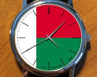 Model JF203S7 (Madagascar) JOE.NA REDESIGNED Wrist Watch: Unisex, Analog, Leather Band, Quartz, Japanese movement