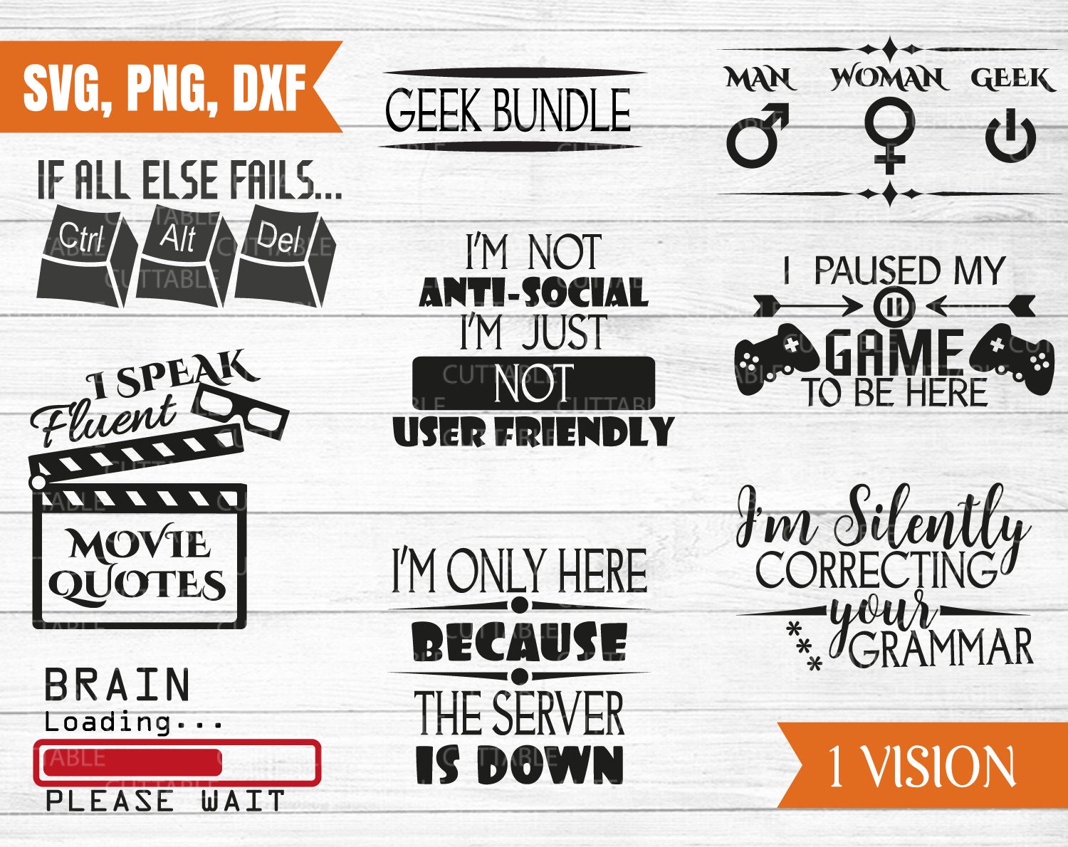 Geek Bundle Svg, 8 Cut Files, Funny Geek Quotes, T-shirt Svgs, Computer Geek  T-shirt Quotes, Nerd Quotes, Cut Files for Cricut, Dxf,png,svg - Etsy