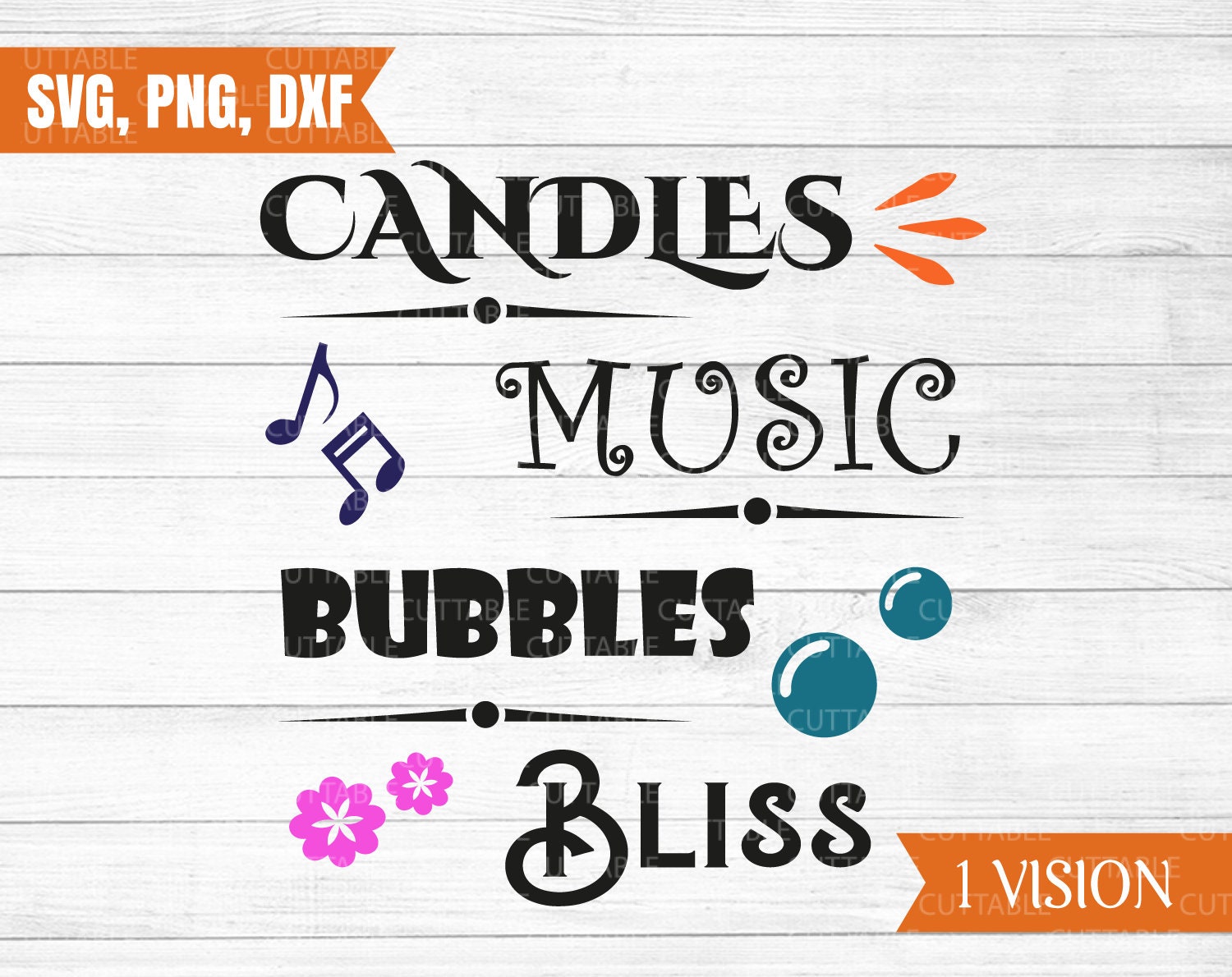 Download Candles Music Bubbles Bliss Svg Bathroom Quote Svg Etsy