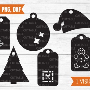 Christmas Tag Svg, Christmas Tag Cut Files, Labels, Christmas Shaped ...