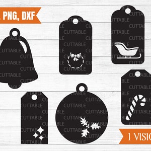 Christmas Tag Svg, Christmas Tag Cut Files, Labels, Christmas Shaped ...