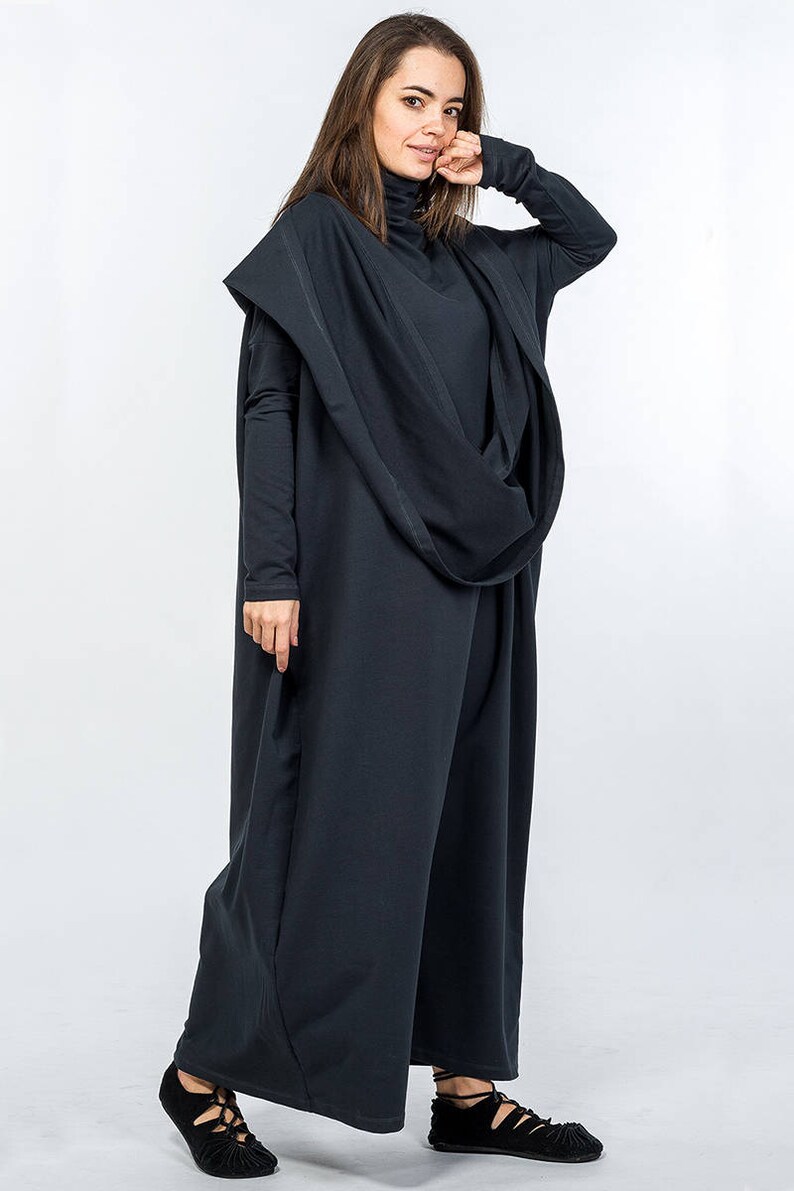 long hooded gown
