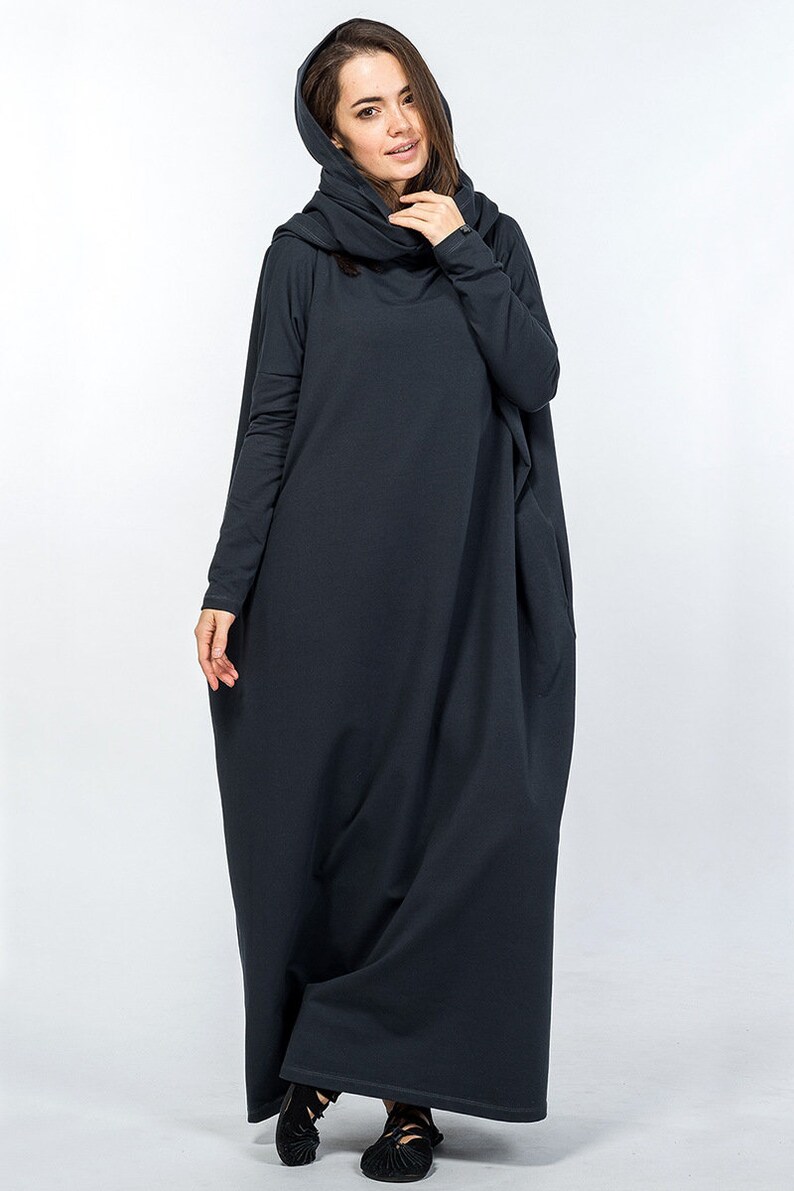 long hooded gown